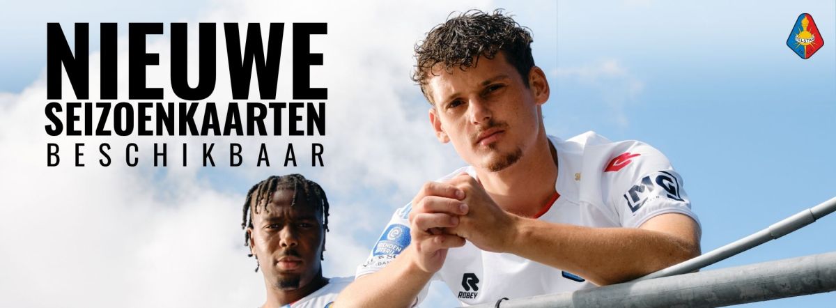 Extra seizoenkaarten beschikbaar op de Noordtribune!